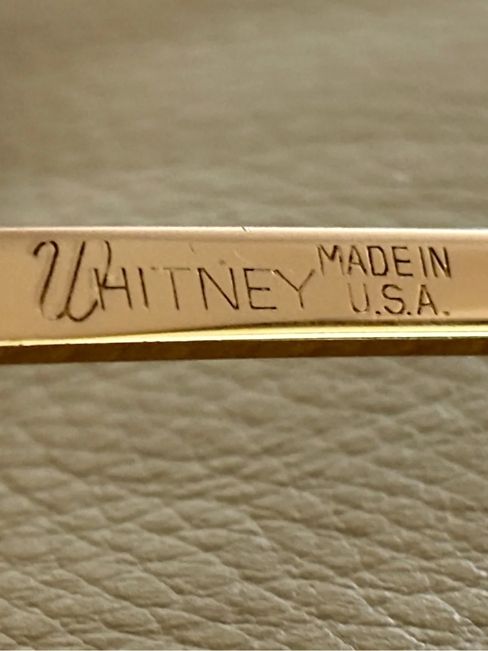 RARE Hard To Find - Whitney USA Vintage Gold Women's Half-Frame Reading Glasses